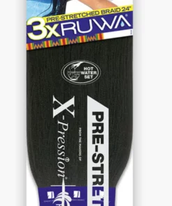 3X RUWA - Pre Stretched Braiding Hair 24"